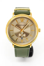 Versace Men's Watch V-Circle Small Seconds Green