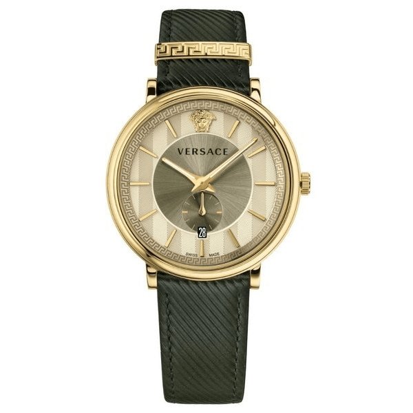 Versace Men's Watch V-Circle Small Seconds Green
