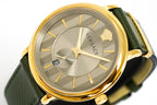 Versace Men's Watch V-Circle Small Seconds Green