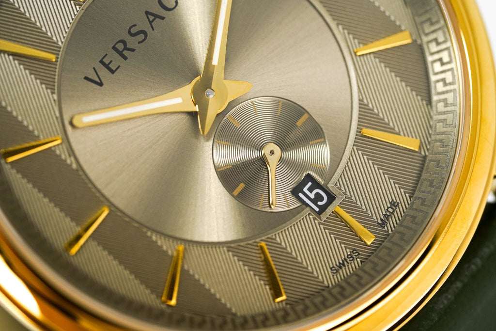 Versace Men's Watch V-Circle Small Seconds Green