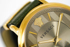 Versace Men's Watch V-Circle Small Seconds Green