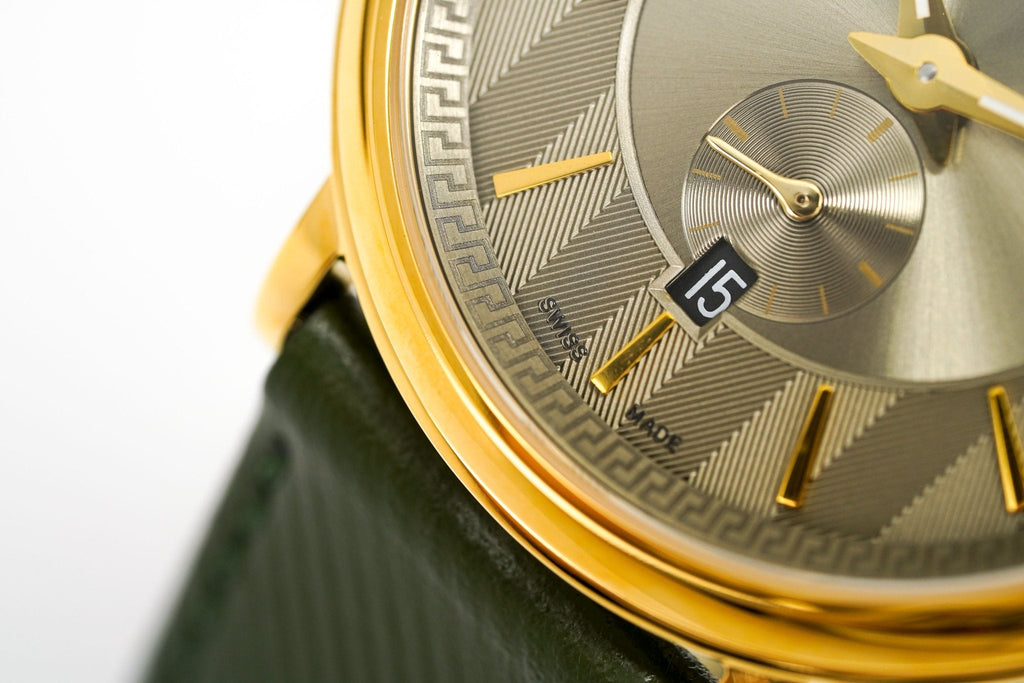 Versace Men's Watch V-Circle Small Seconds Green