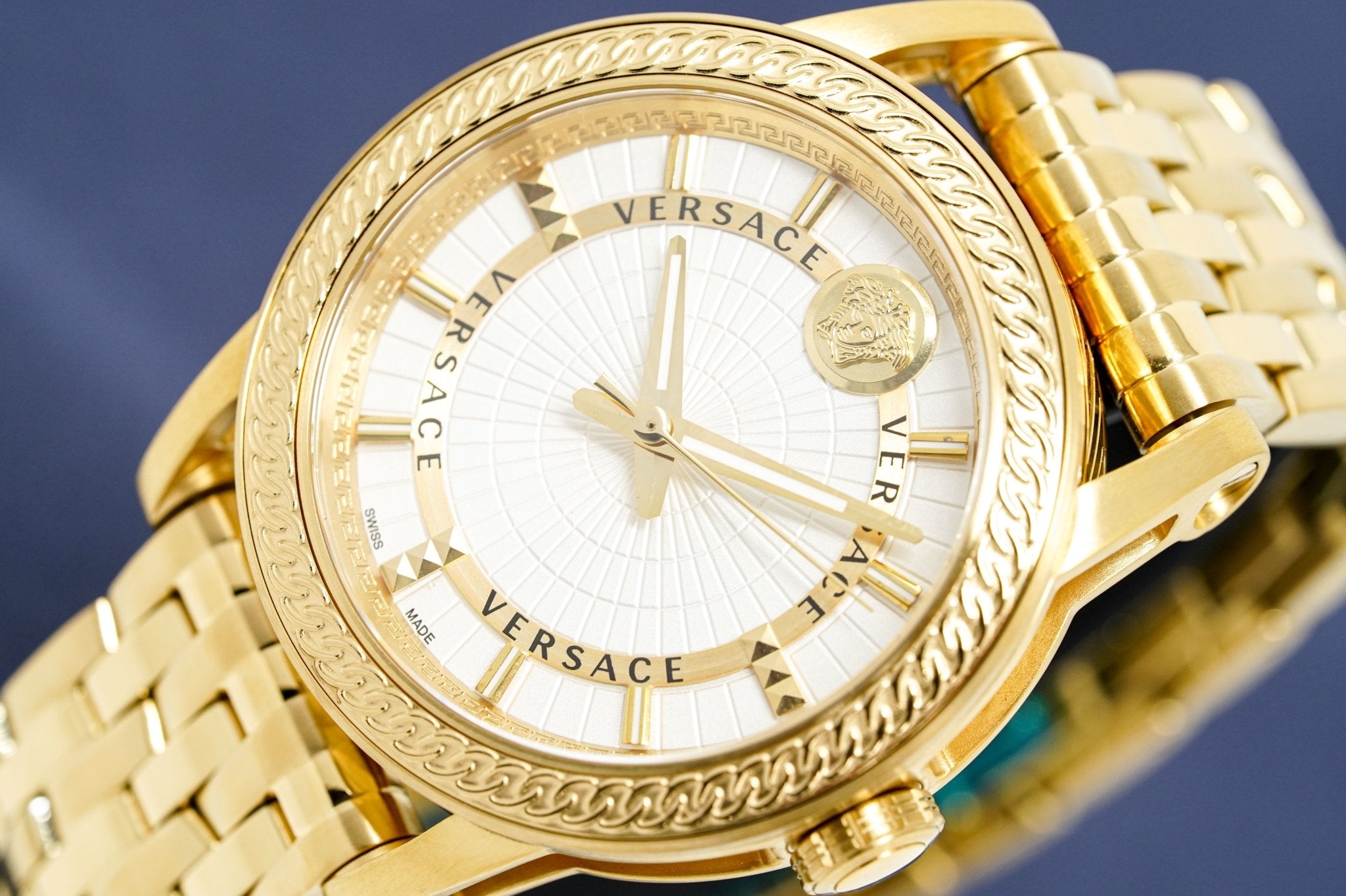 Versace Men's Watch Viamond Gold