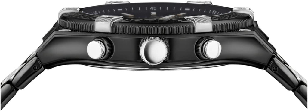 Versace Men's Watch Greca Sporty Chronograph 46mm Black Silver