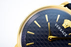Versace Ladies Watch V-Circle 38mm Blue Gold