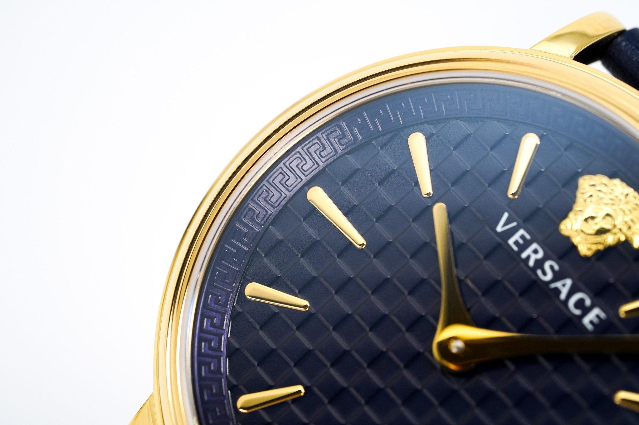 Versace Ladies Watch V-Circle 38mm Blue Gold