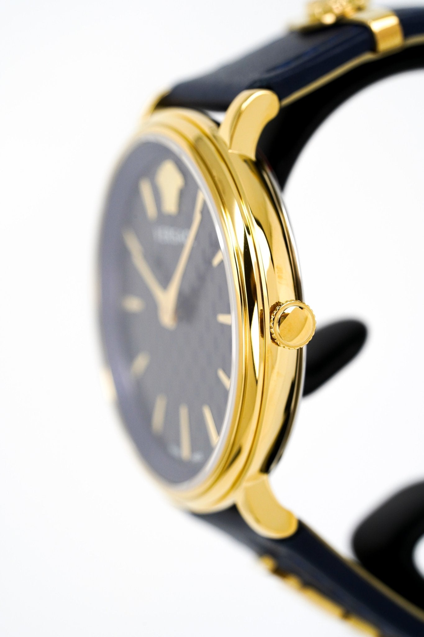 Versace Ladies Watch V-Circle 38mm Blue Gold
