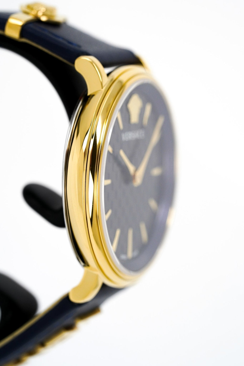 Versace Ladies Watch V-Circle 38mm Blue Gold