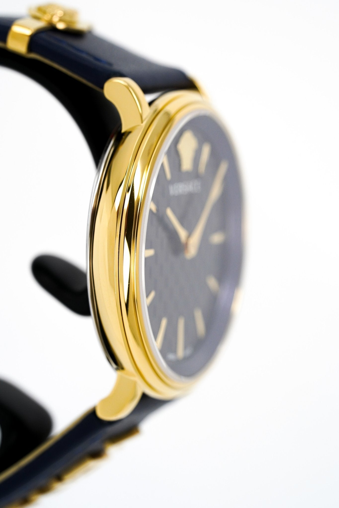 Versace Ladies Watch V-Circle 38mm Blue Gold