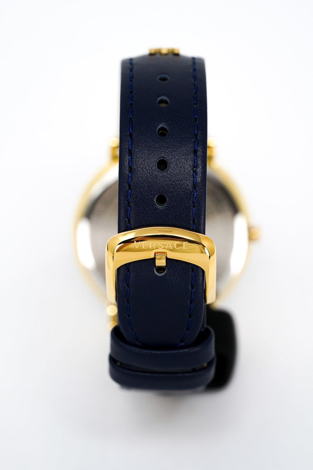 Versace Ladies Watch V-Circle 38mm Blue Gold