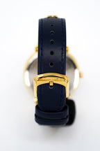 Versace Ladies Watch V-Circle 38mm Blue Gold