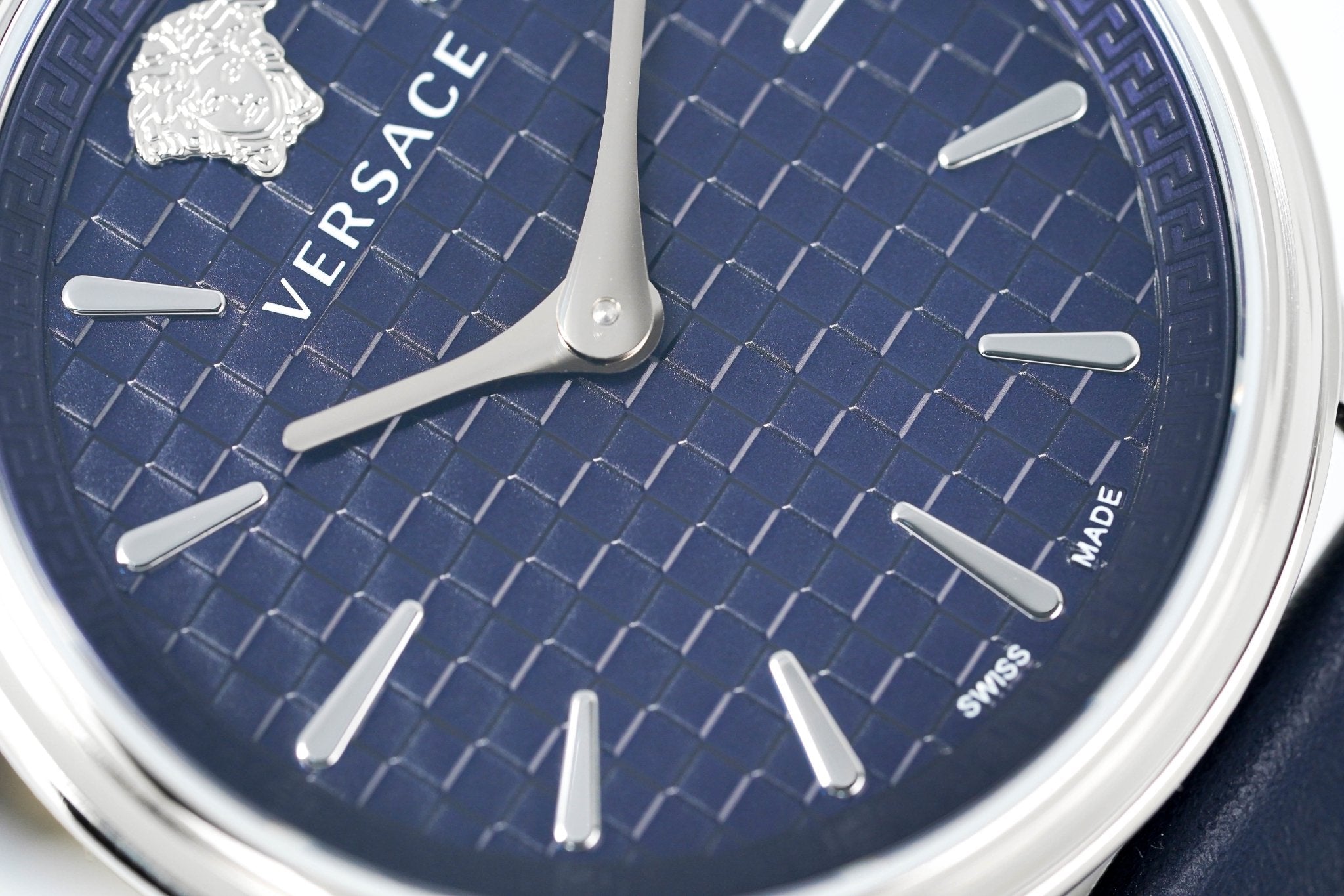 Versace Ladies Watch V-Circle 38mm Blue Silver