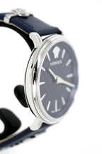 Versace Ladies Watch V-Circle 38mm Blue Silver
