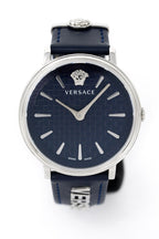 Versace Ladies Watch V-Circle 38mm Blue Silver
