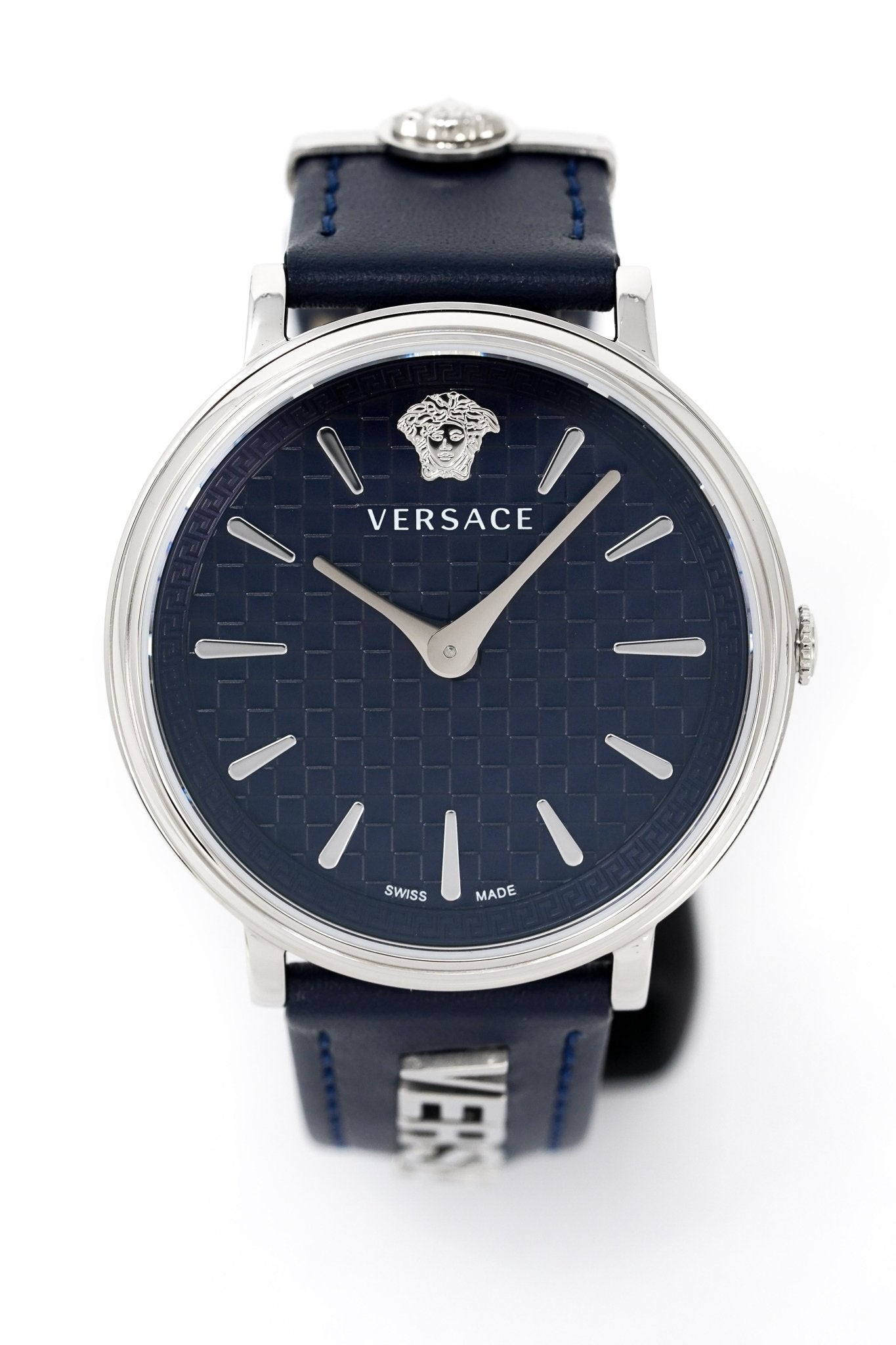 Versace Ladies Watch V-Circle 38mm Blue Silver