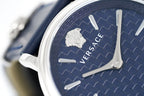 Versace Ladies Watch V-Circle 38mm Blue Silver