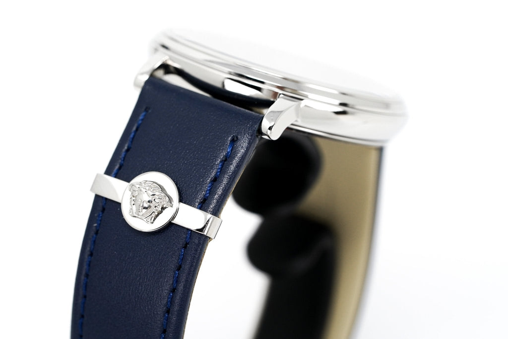 Versace Ladies Watch V-Circle 38mm Blue Silver
