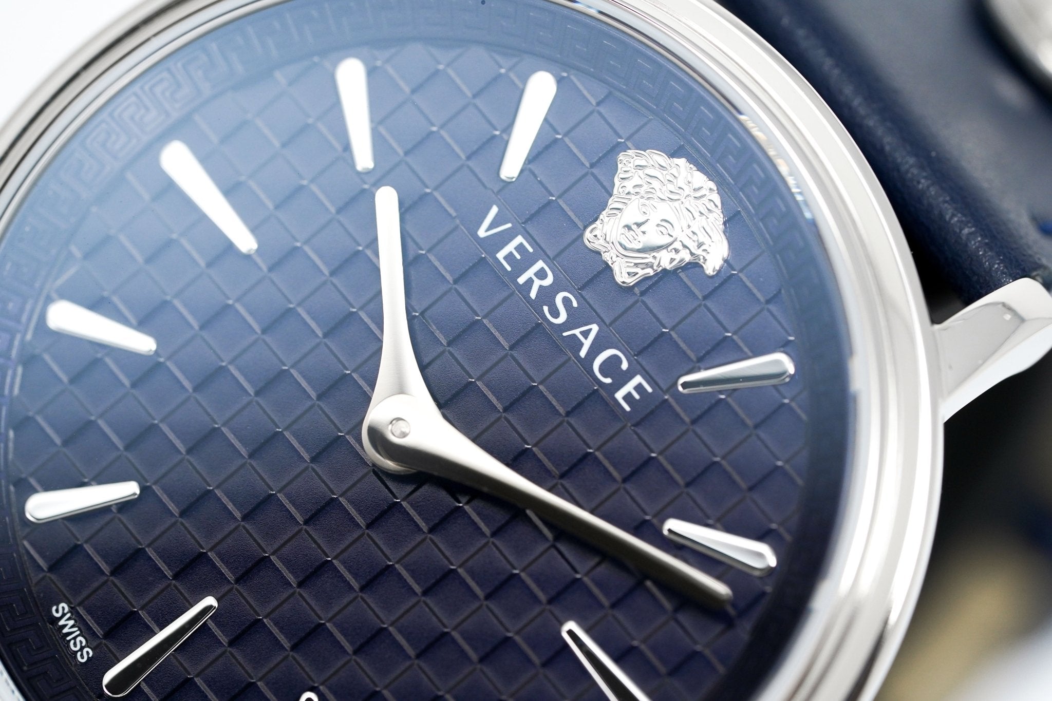 Versace Ladies Watch V-Circle 38mm Blue Silver