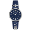 Versace Ladies Watch V-Circle 38mm Blue Silver