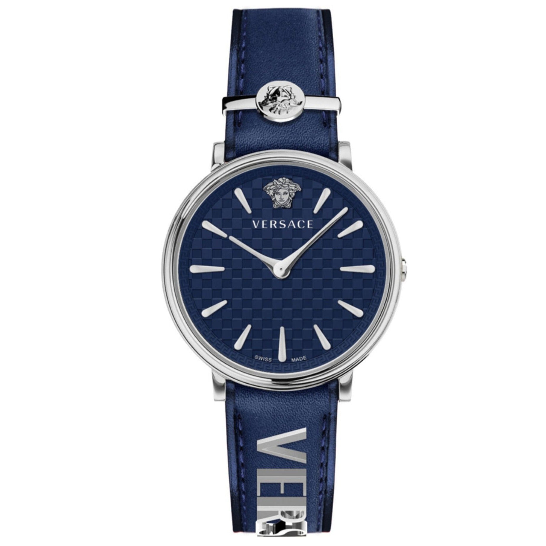 Versace Ladies Watch V-Circle 38mm Blue Silver