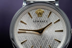 Versace Ladies Watch V-Circle 38mm Silver