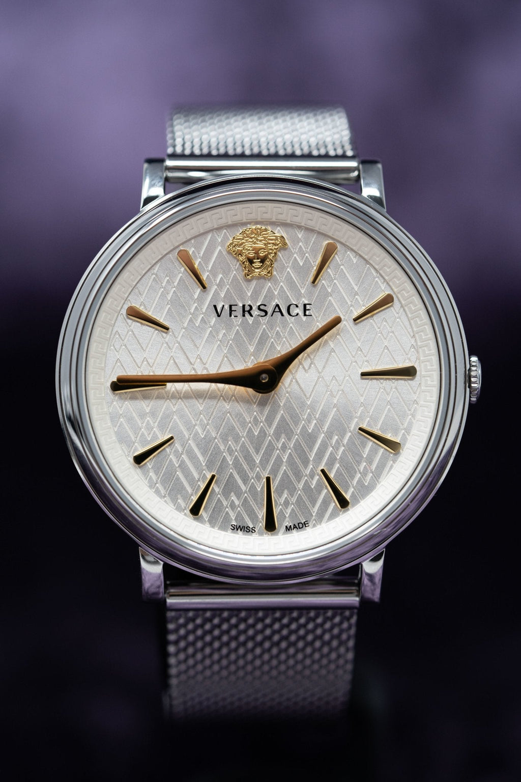 Versace Ladies Watch V-Circle 38mm Silver