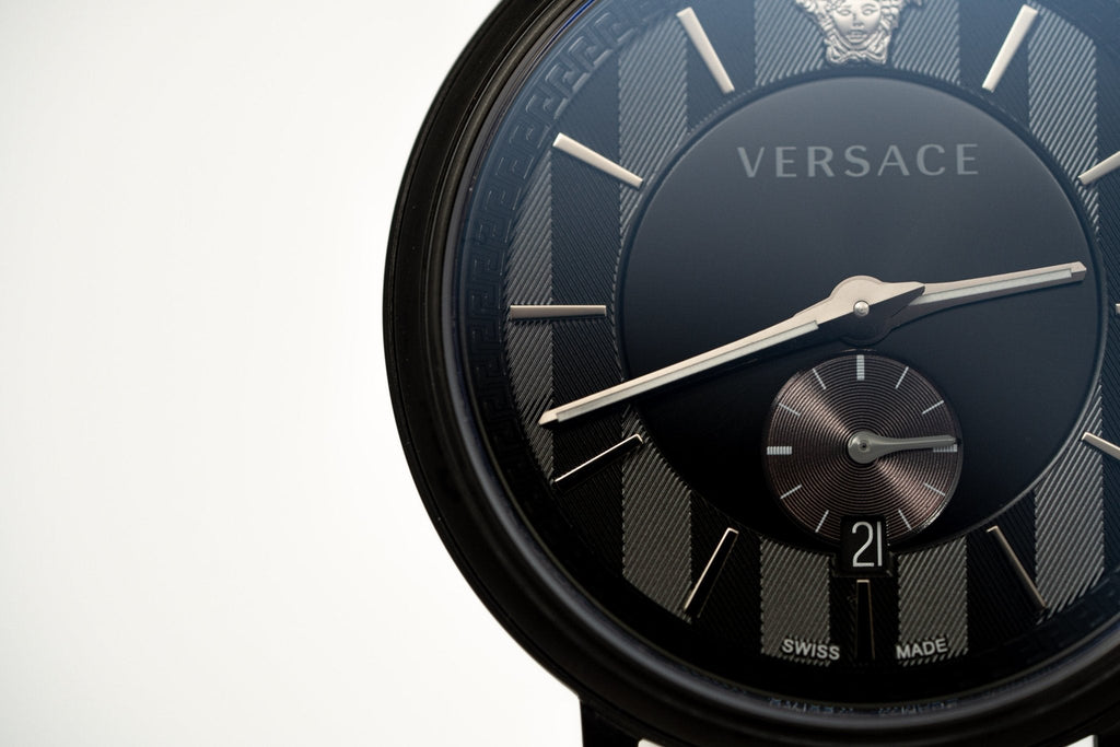 Versace V-Circle Small Seconds IP Black