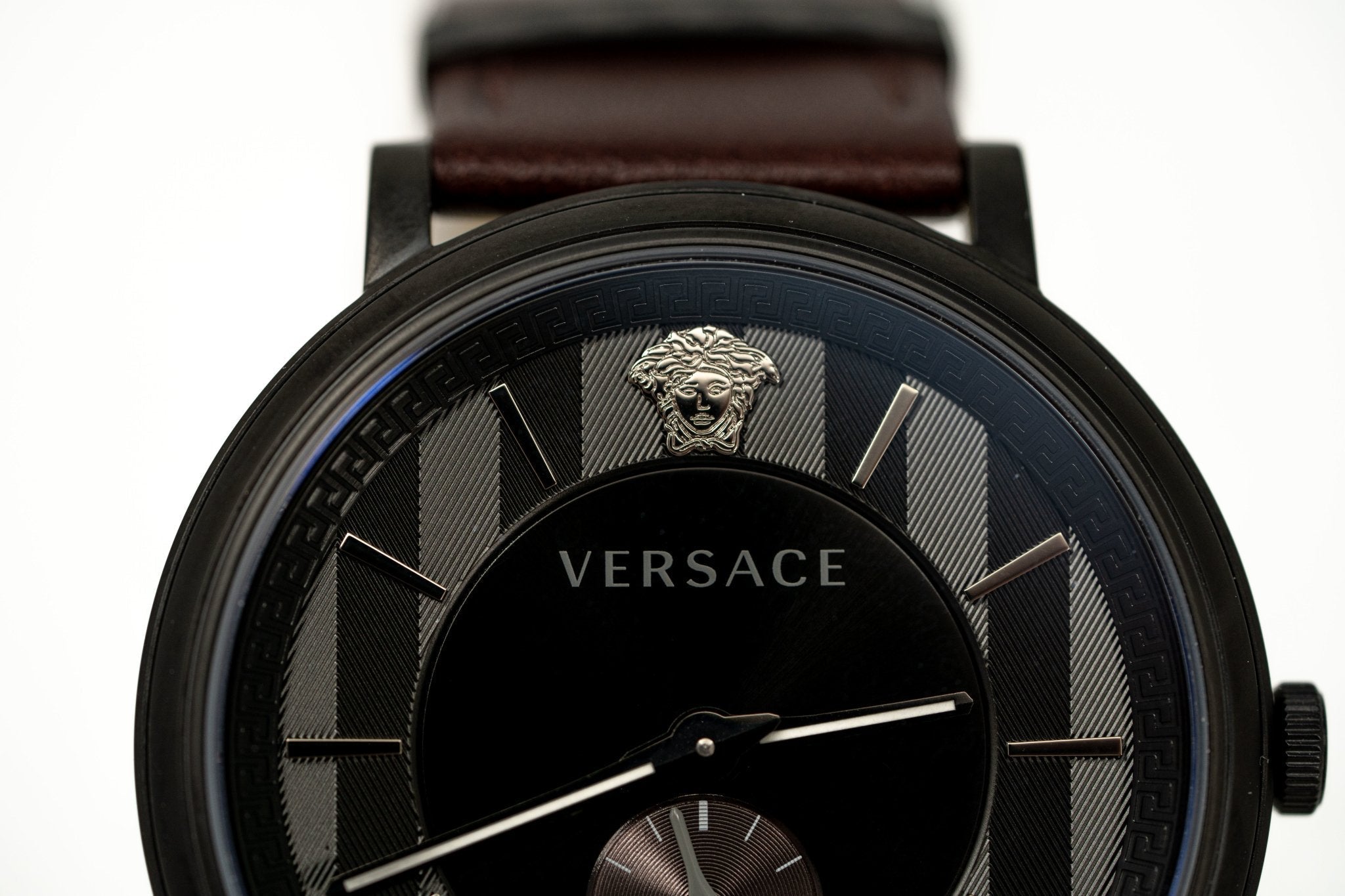 Versace V-Circle Small Seconds IP Black