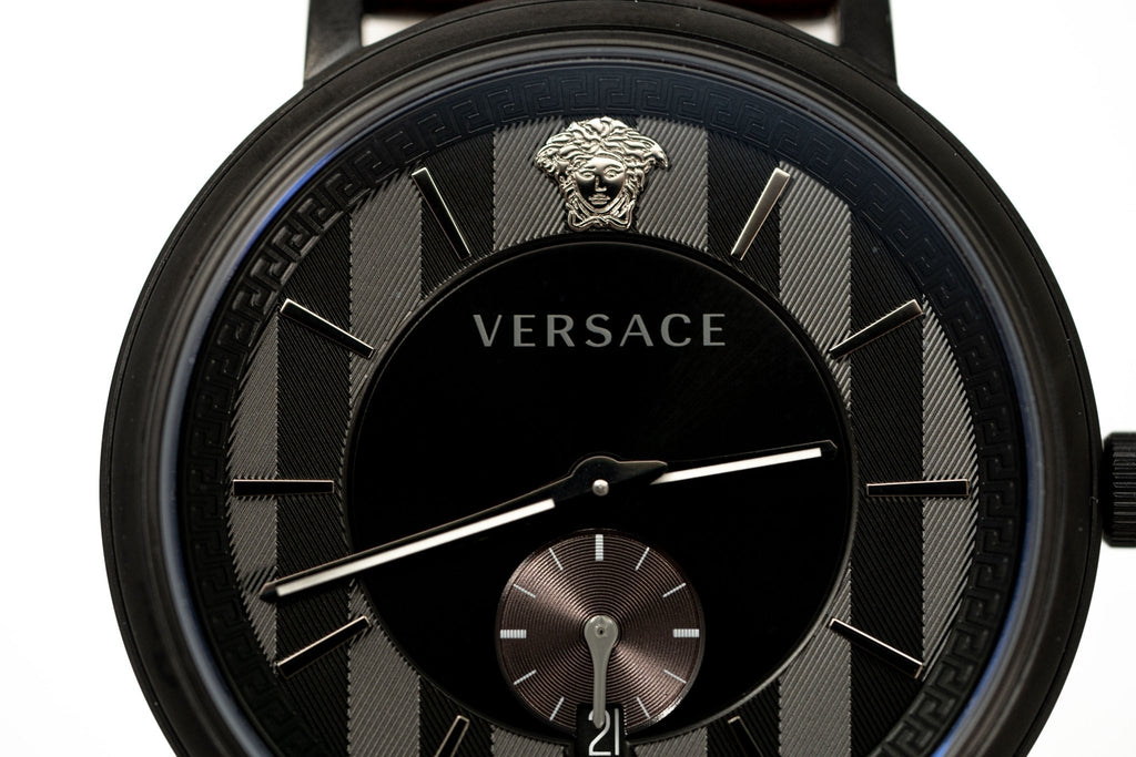 Versace V-Circle Small Seconds IP Black