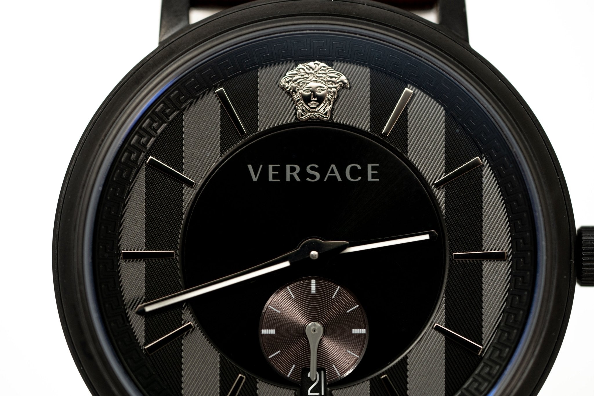 Versace V-Circle Small Seconds IP Black
