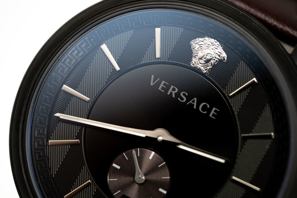 Versace V-Circle Small Seconds IP Black