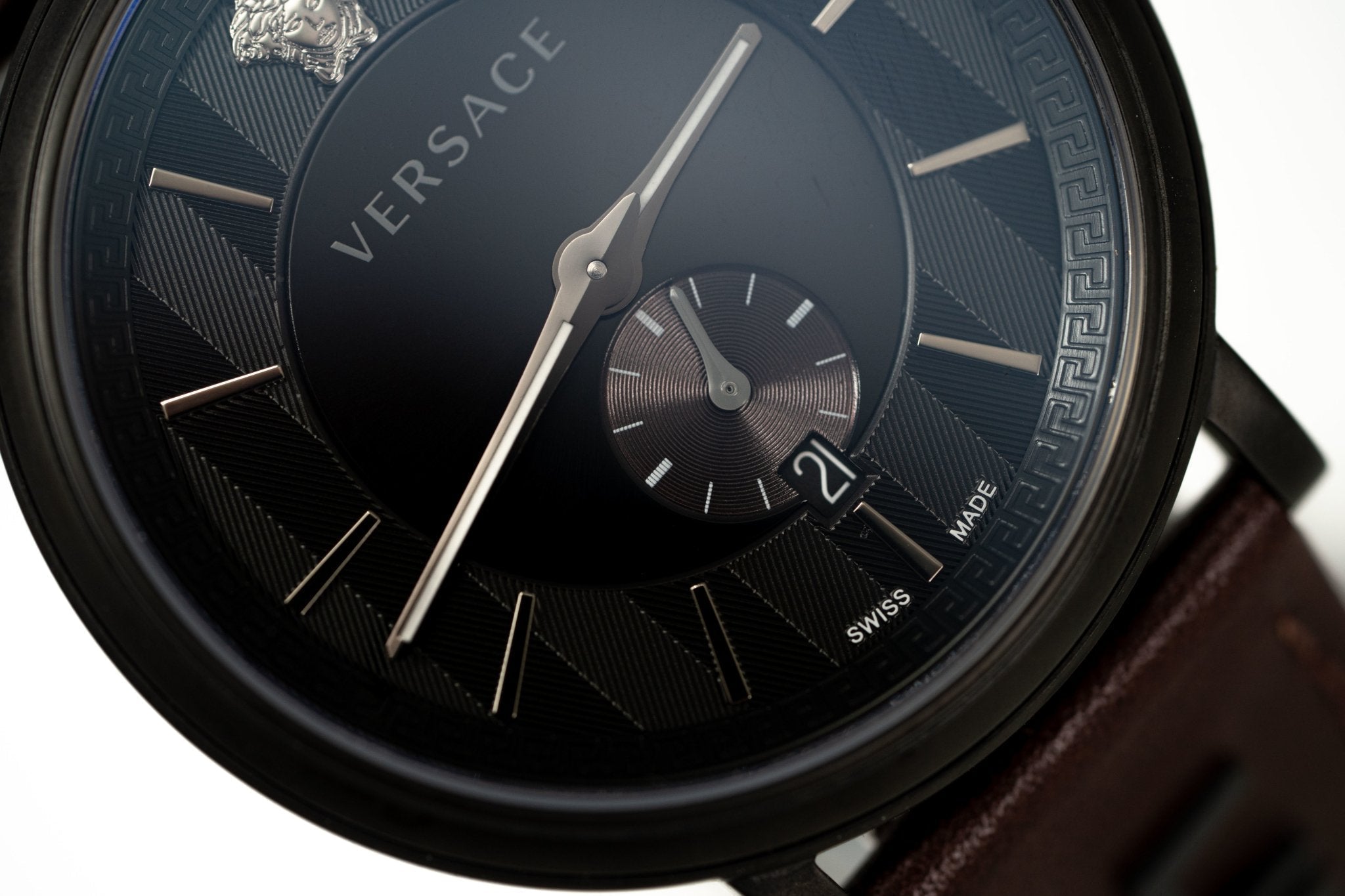 Versace V-Circle Small Seconds IP Black