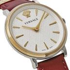 Versace Ladies Watch V-Circle 38mm Red Burgundy