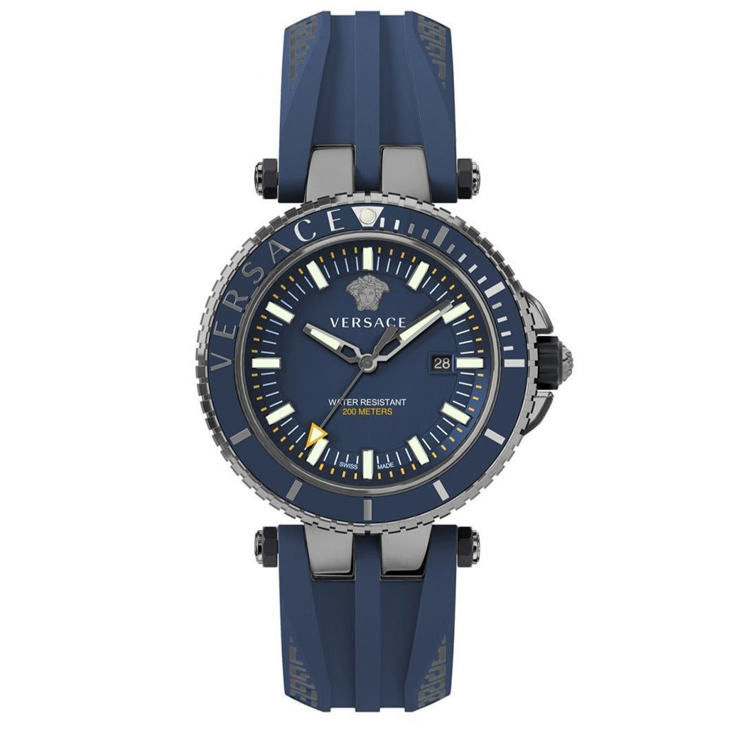 Versace Men's Watch V-Race Diver 46mm Blue