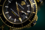 Versace V-Race Diver Gold Plated