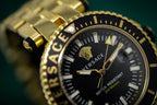 Versace V-Race Diver Gold Plated