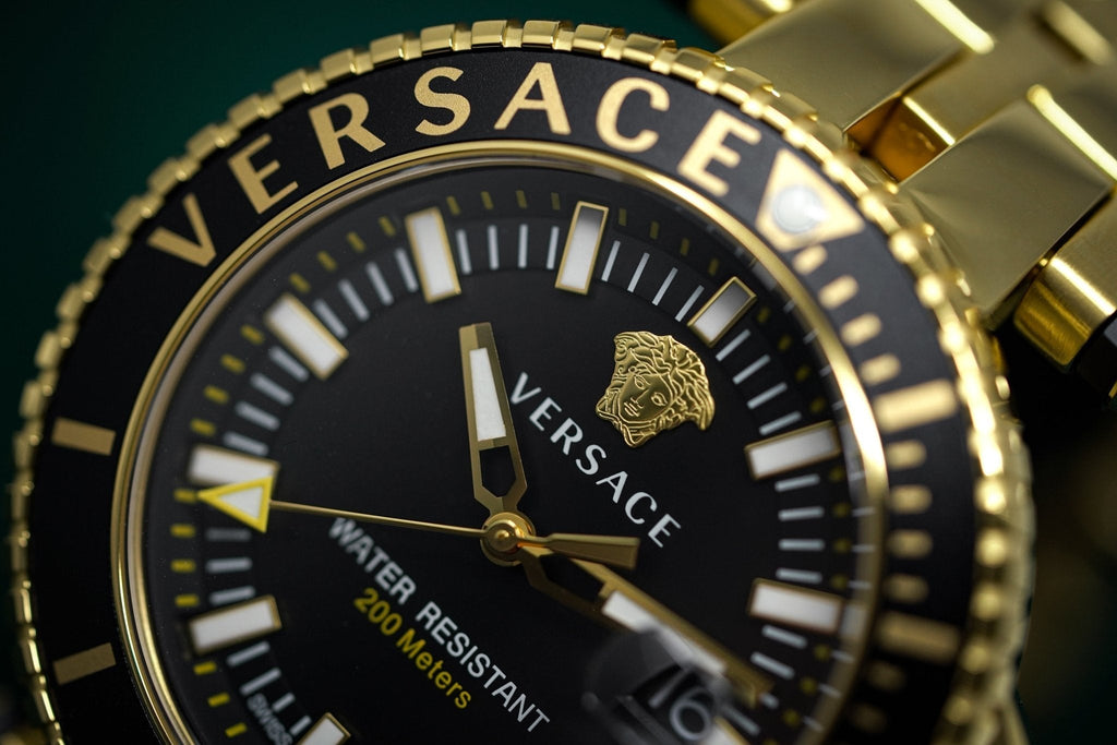 Versace V-Race Diver Gold Plated