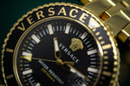 Versace V-Race Diver Gold Plated