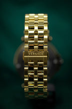 Versace V-Race Diver Gold Plated