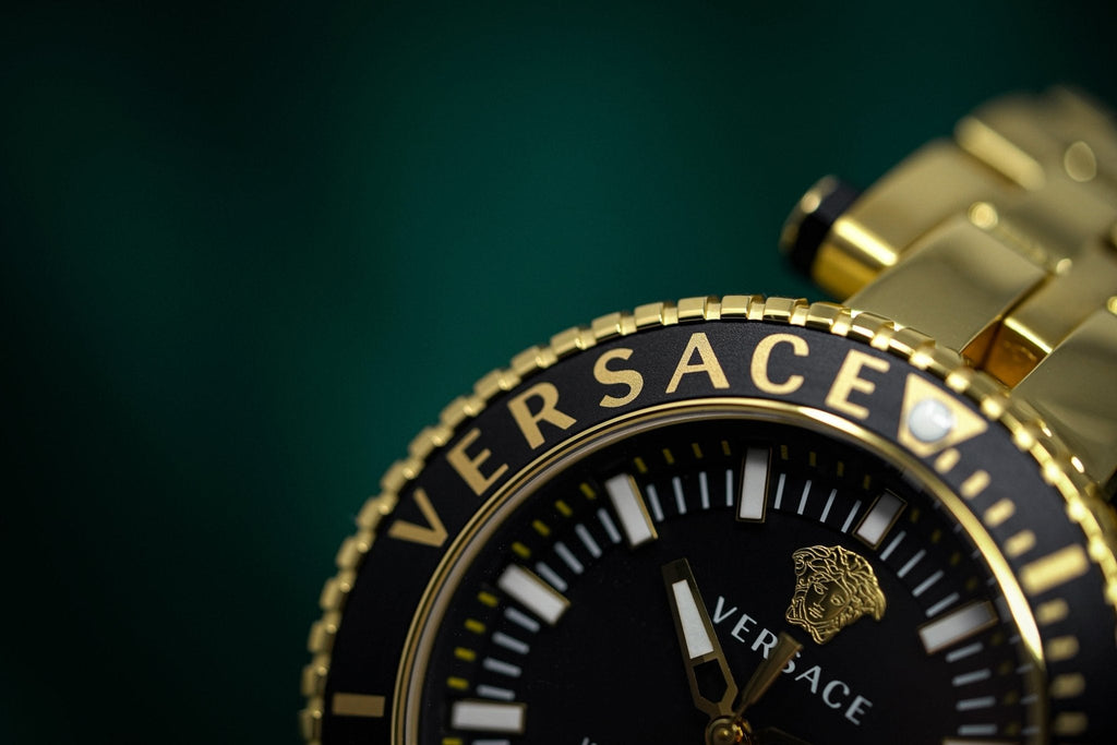 Versace V-Race Diver Gold Plated