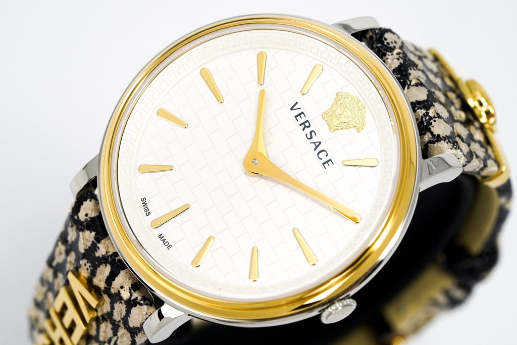 Versace Ladies Watch V-Circle 38mm White Grey