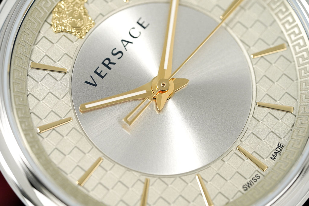Versace Men's Watch V-Circle Silver Black