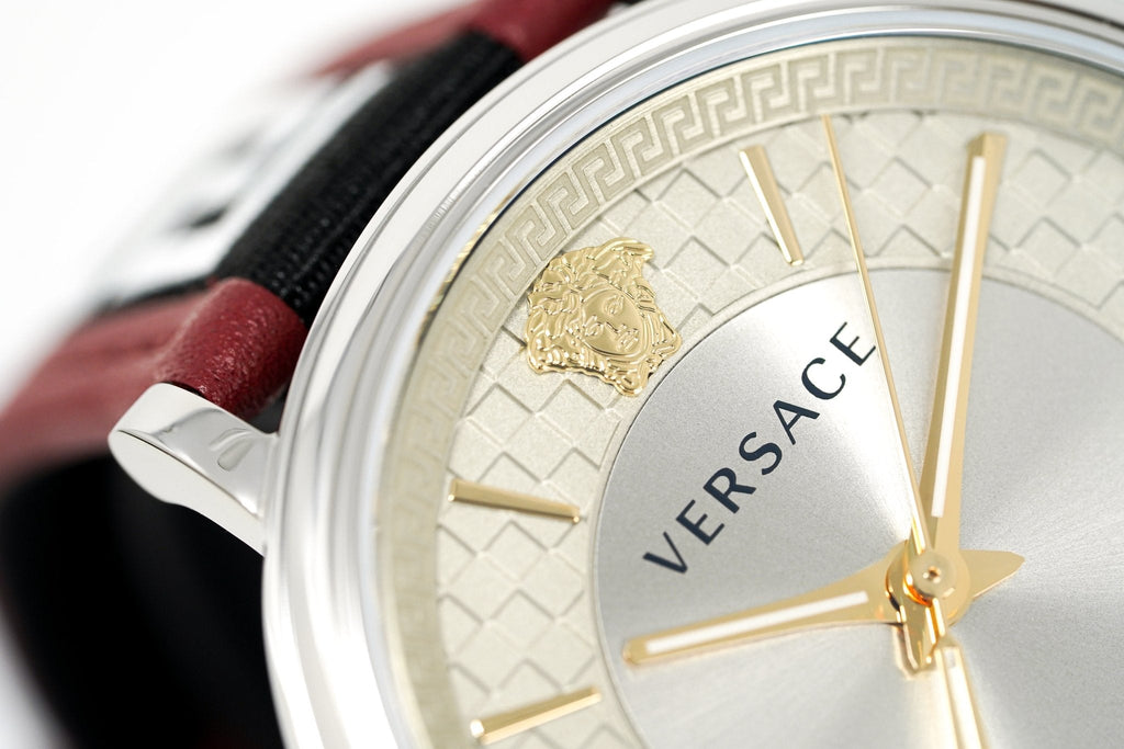Versace Men's Watch V-Circle Silver Black