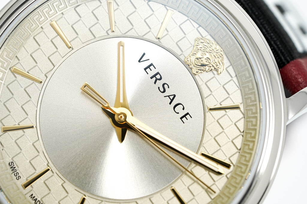 Versace Men's Watch V-Circle Silver Black