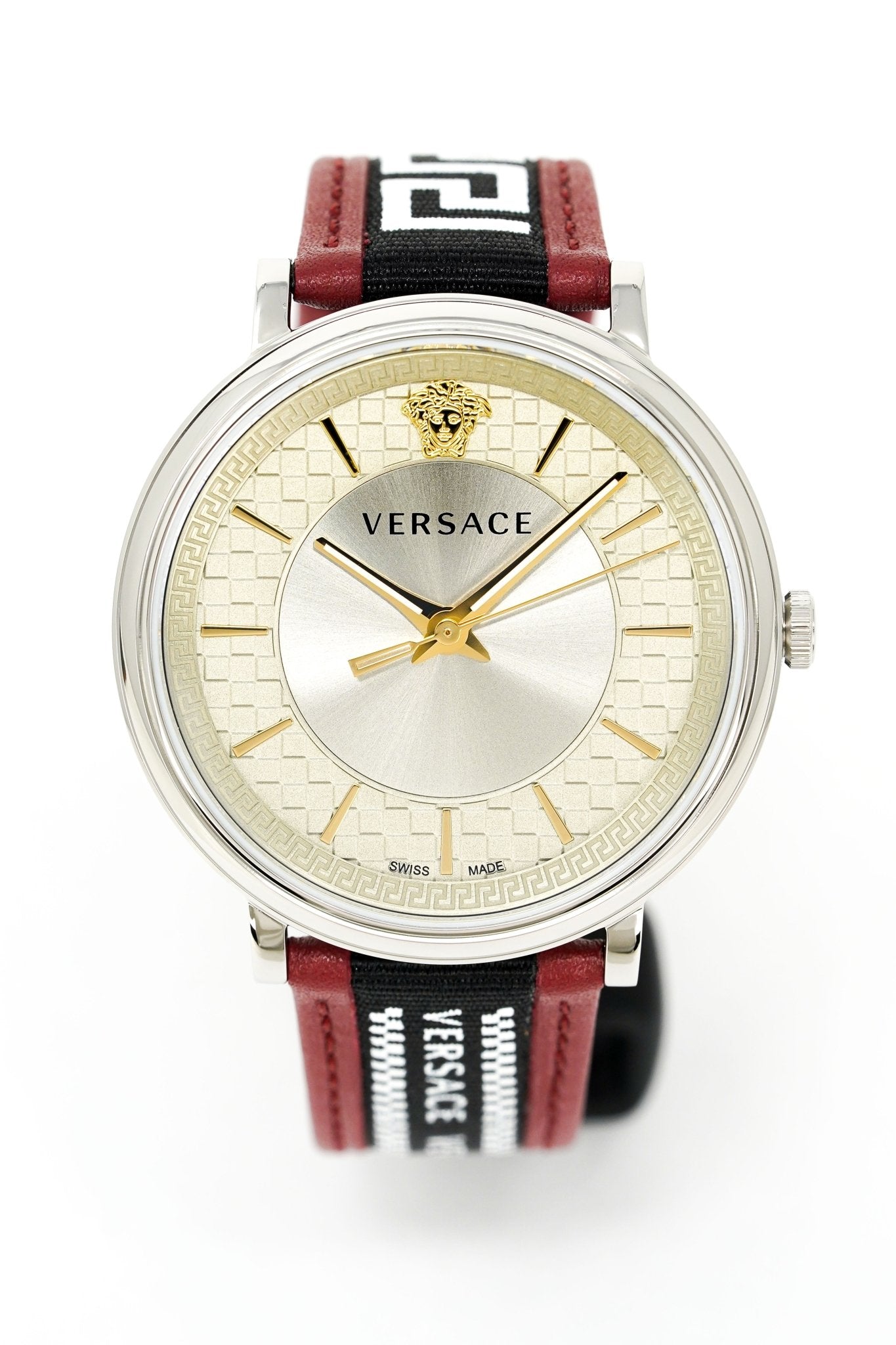 Versace Men's Watch V-Circle Silver Black