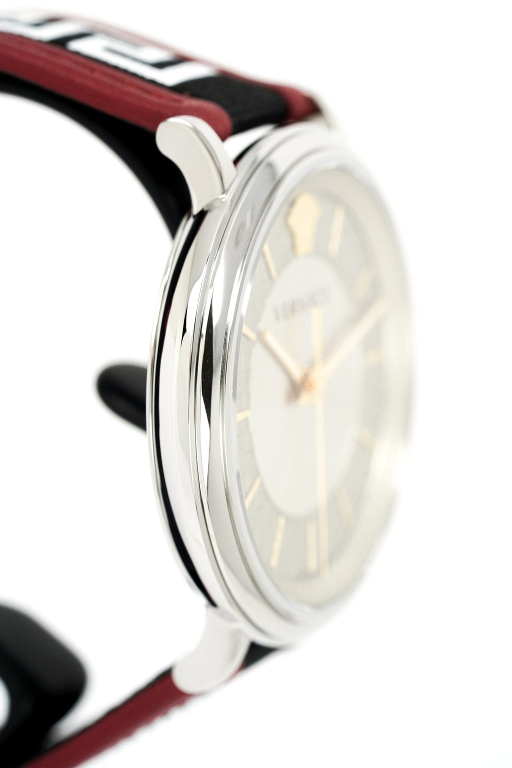 Versace Men's Watch V-Circle Silver Black