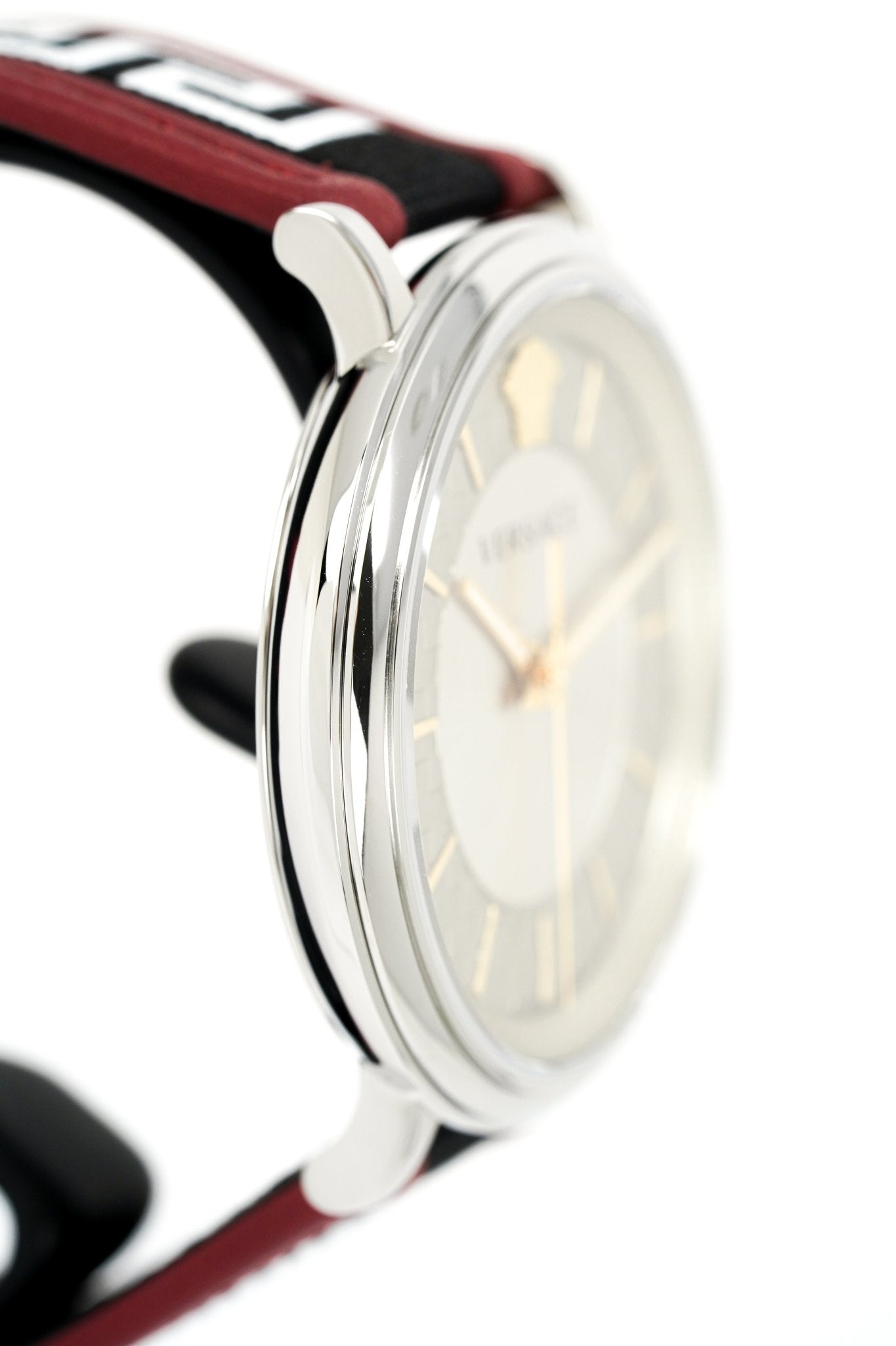 Versace Men's Watch V-Circle Silver Black