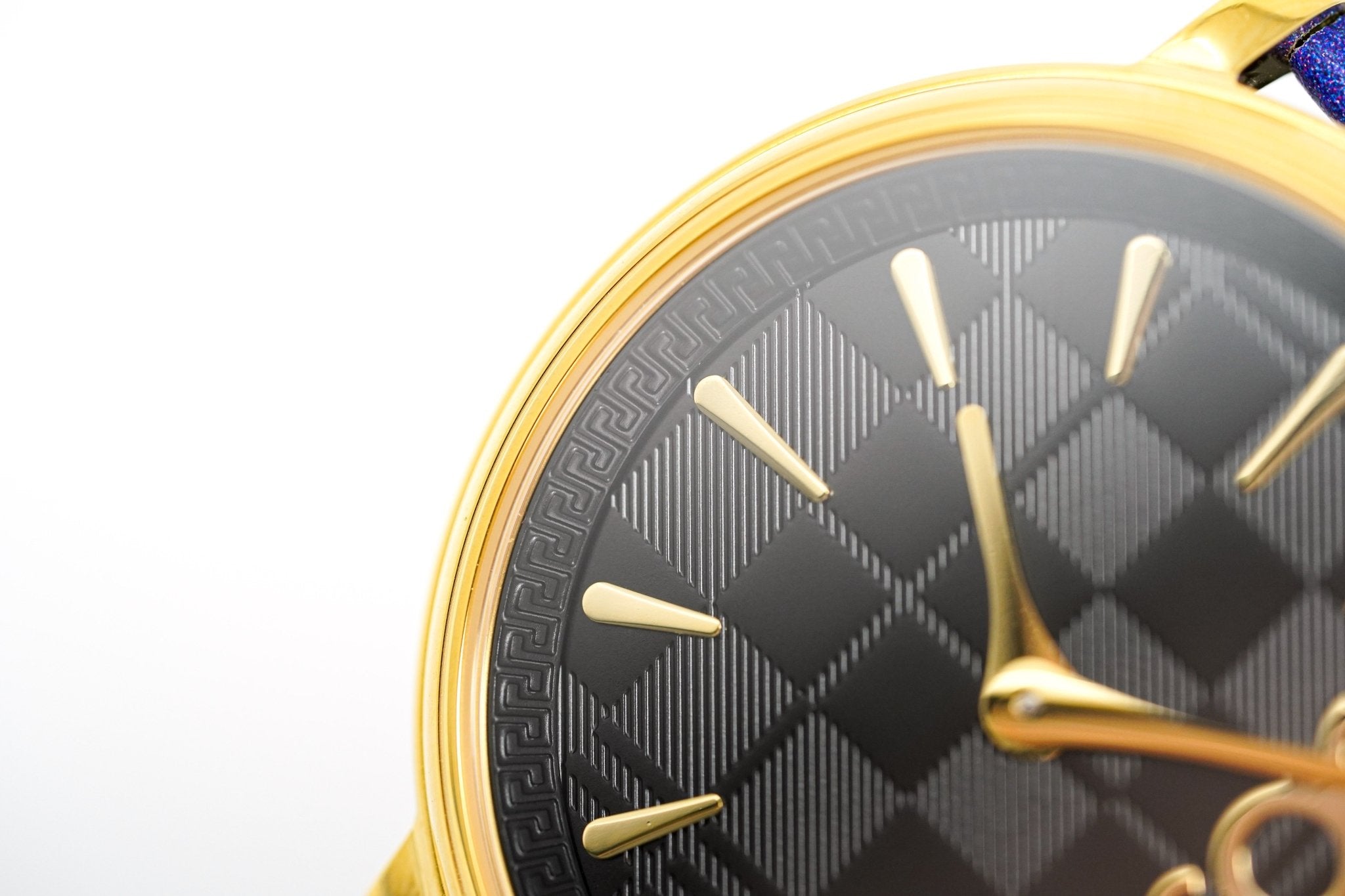 Versace Ladies Watch V-Circle The Clans Edition Blue Gold
