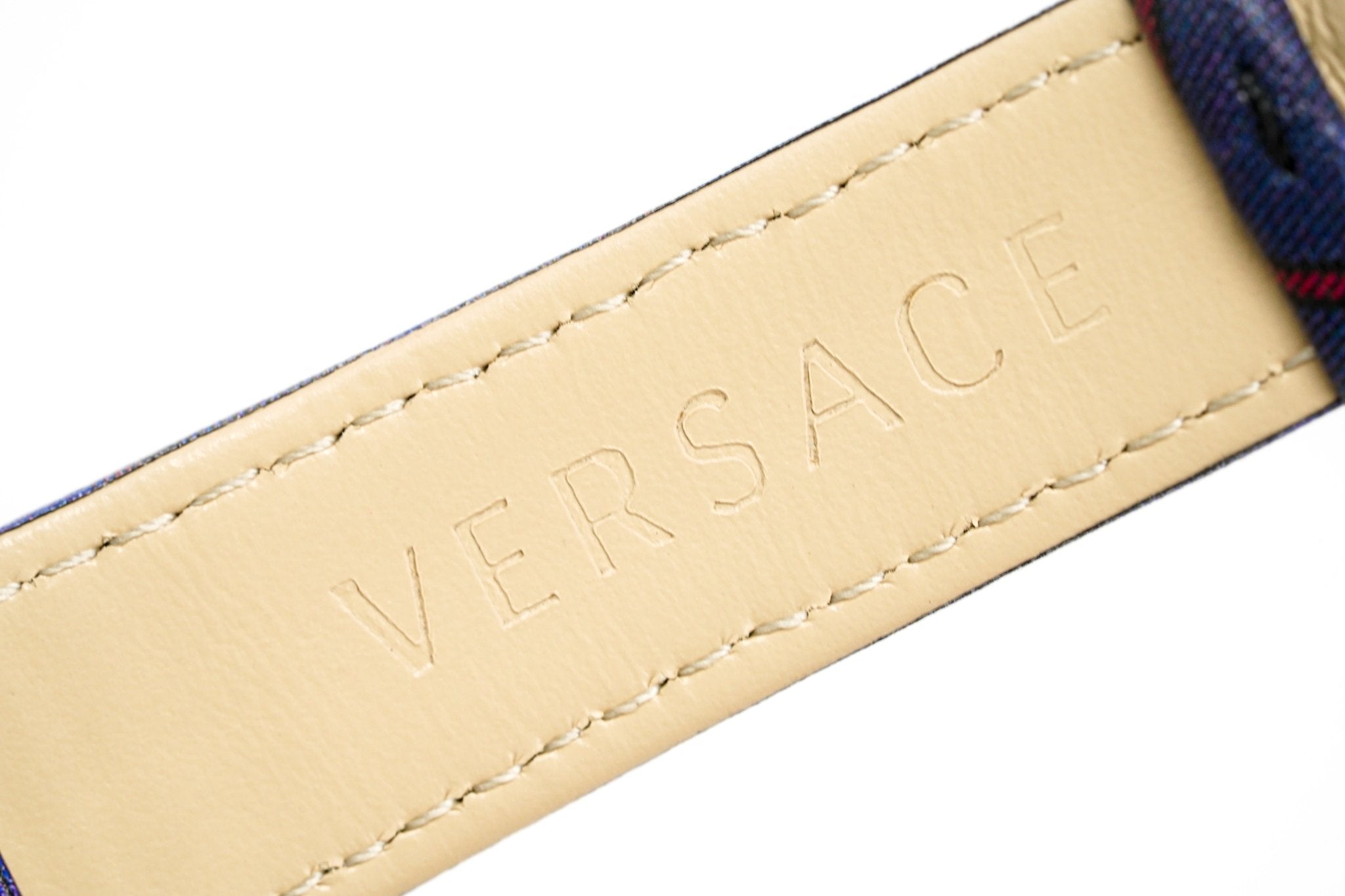 Versace Ladies Watch V-Circle The Clans Edition Blue Gold