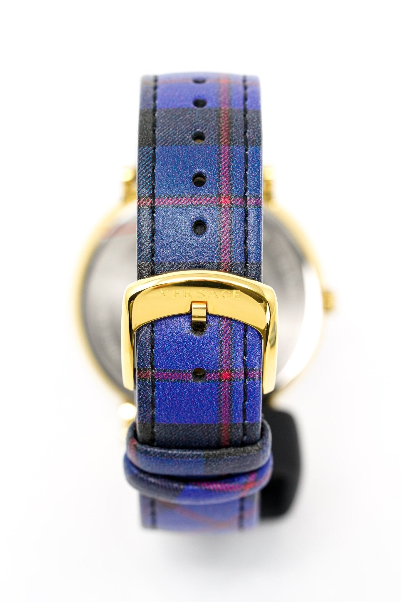 Versace Ladies Watch V-Circle The Clans Edition Blue Gold